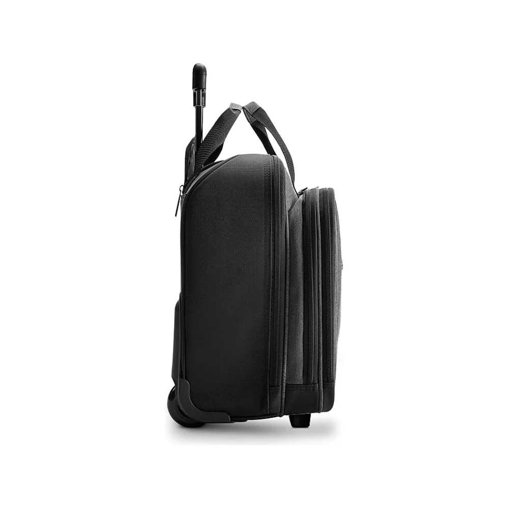 Bryant Polyester Briefcase, Laptop Compatible, Rolling, TSA Checkpoint Friendly, Gray (PT138-4/10)<Solo New York Online
