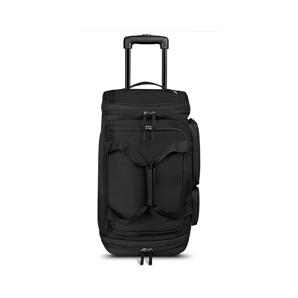 Leroy 22" Polyester Telescoping Carry-On Travel Duffel with Wheels, Black (UBN980-4)<Solo New York Hot