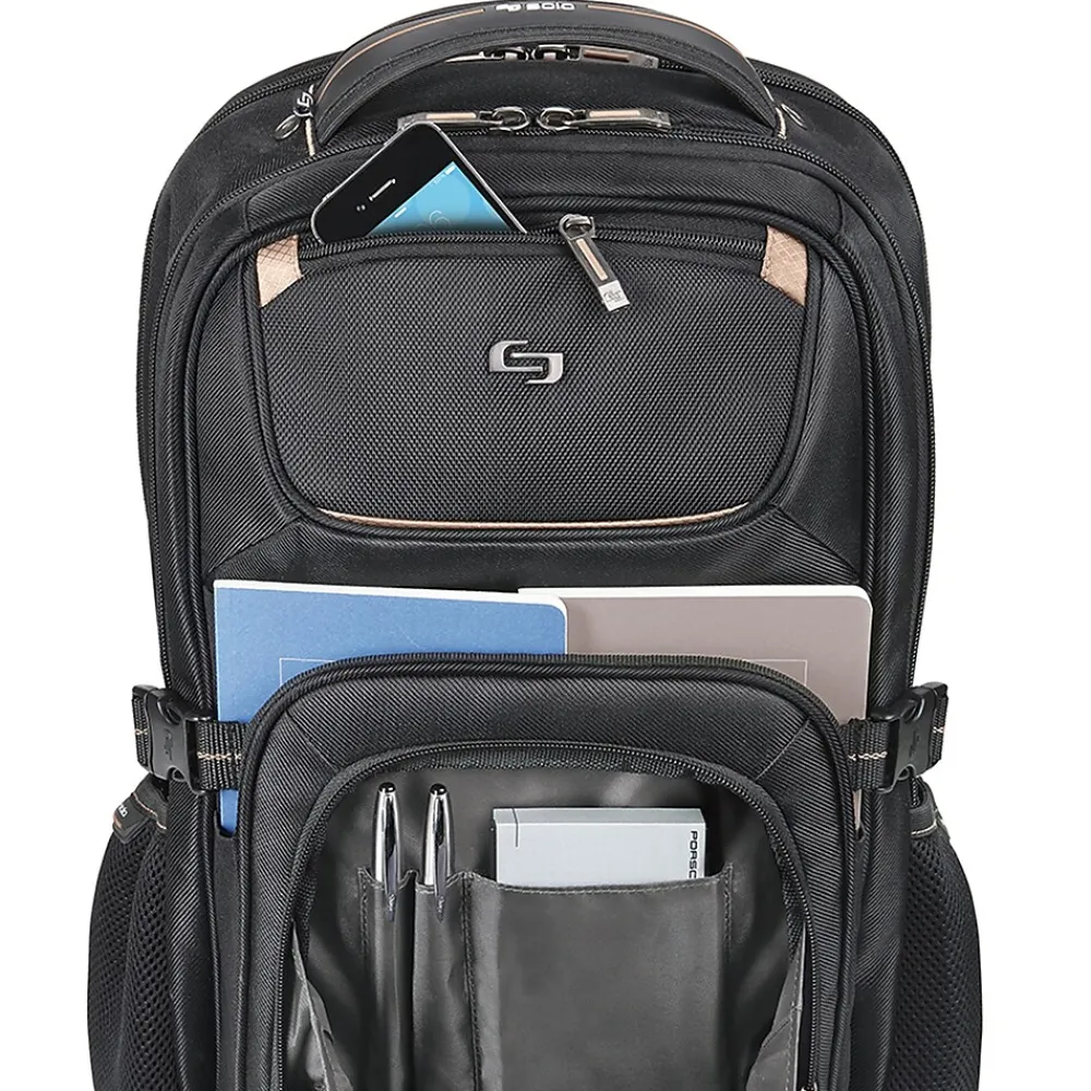 Pro Black Mesh 17.3" Laptop Backpack (PRO742-4)<Solo New York Outlet