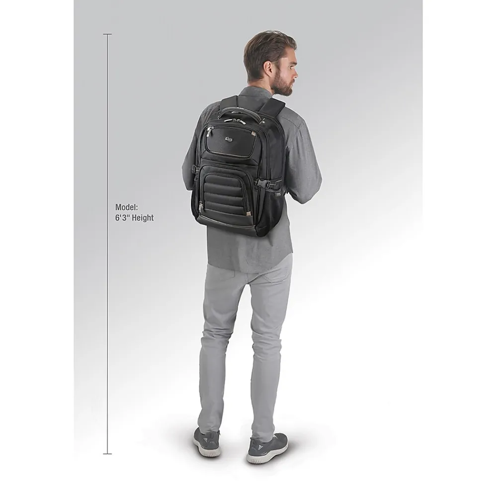 Pro Black Mesh 17.3" Laptop Backpack (PRO742-4)<Solo New York Outlet