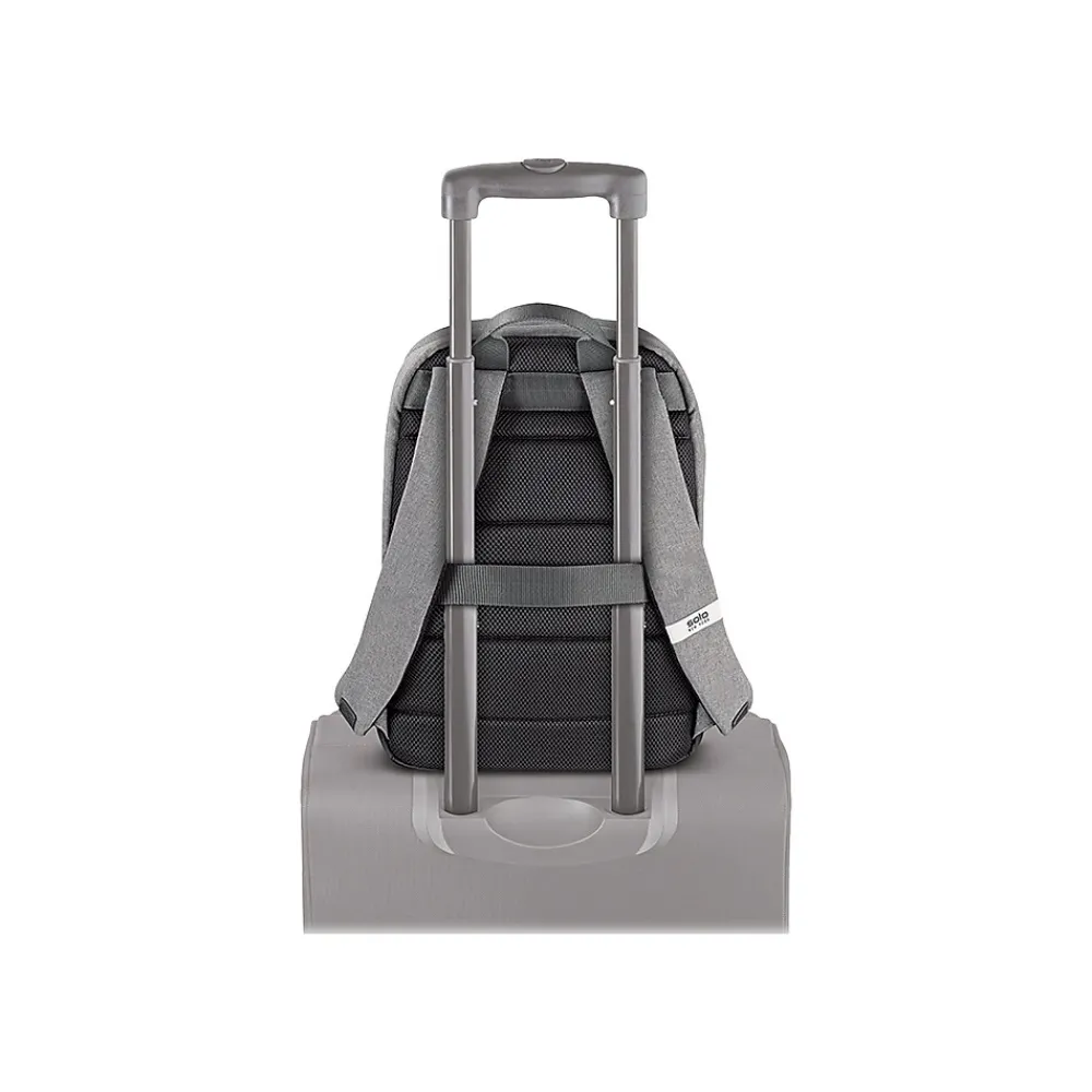Solo New York Re:cover Laptop Backpack, Heathered Gray Polyester (UBN761-10)
