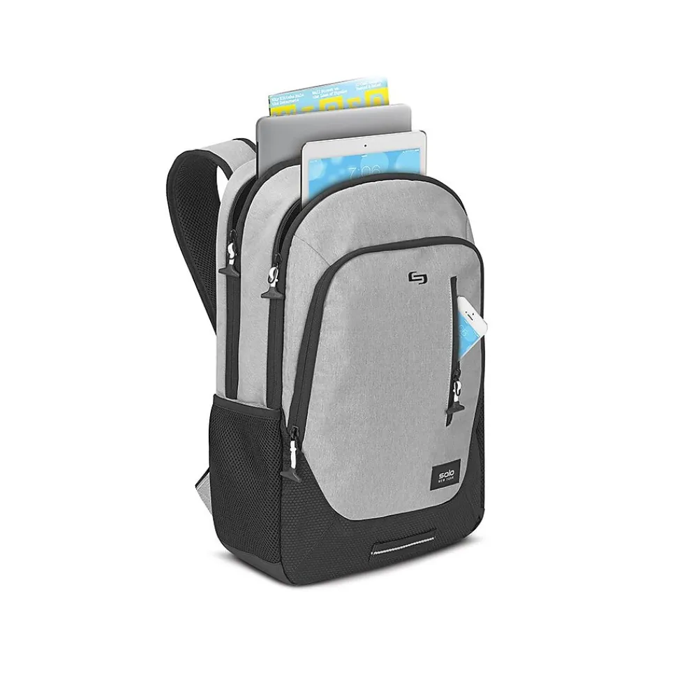 Region Laptop Backpack, Gray Nylon (VAR704-10)<Solo New York Discount