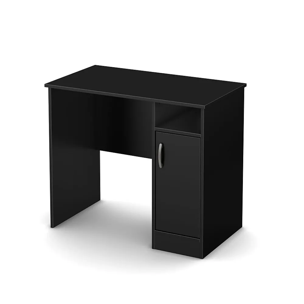 Office Desks*South Shore Axess 34"W Small Desk, (7270075) Pure Black