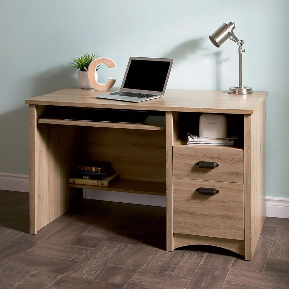 Computer Desks*South Shore Gascony 46" Computer Desk, (9064070) Rustic Oak