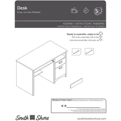 Computer Desks*South Shore Gascony 46