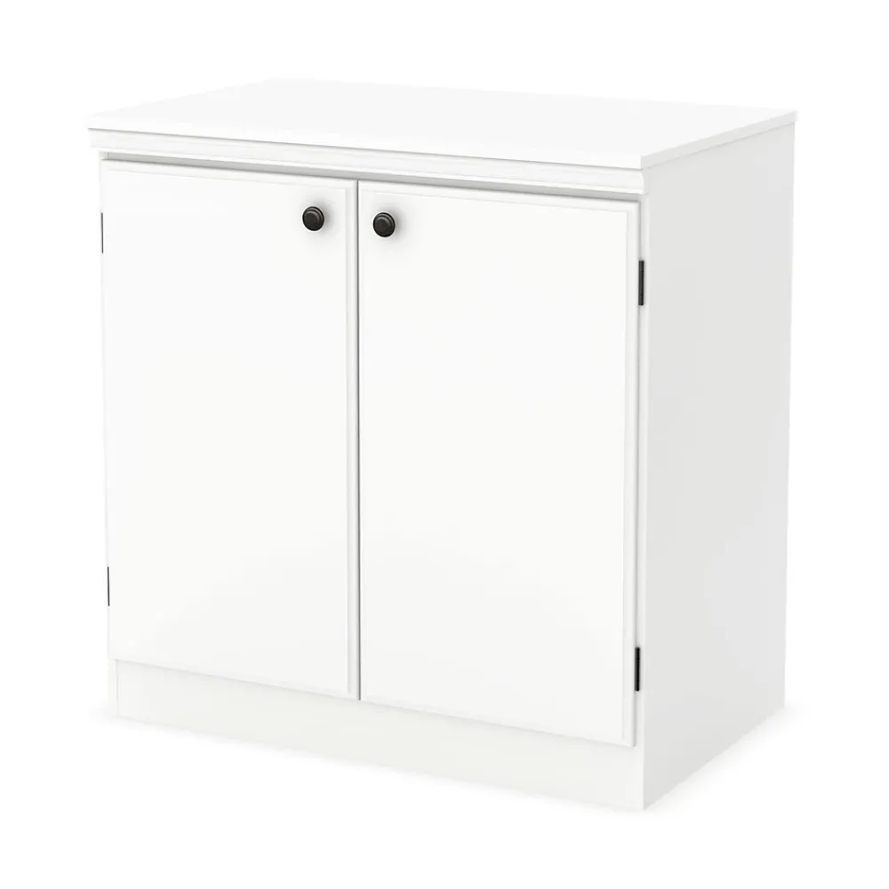 Storage Cabinets*South Shore Morgan Small 2-Door Storage Cabinet, (7260722) Pure White