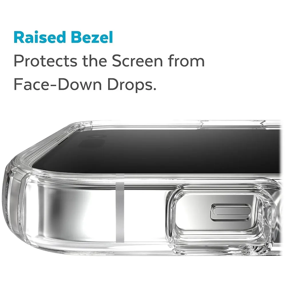 Speck Presidio Perfect-Clear MagSafe Clear/Silver Case for iPhone 14 Pro (150148-3080)