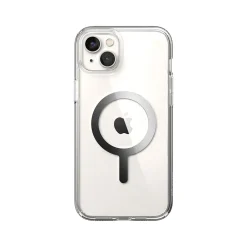 Speck Presidio Perfect-Clear MagSafe Clear/Silver Case for iPhone 14 Plus (150119-3080)