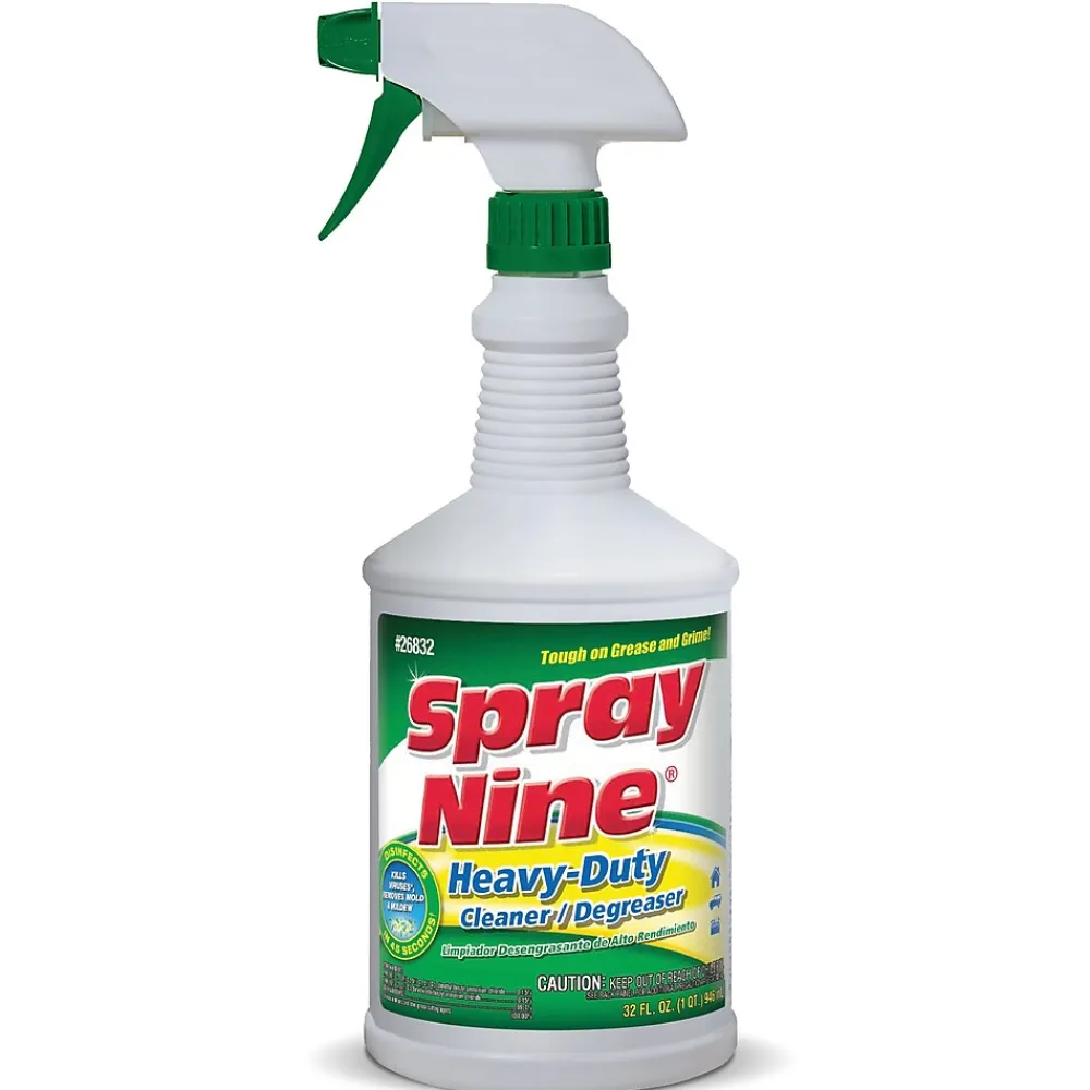 All-Purpose Cleaners & Spray Degreaser Disinfectant, 32 oz., 12/Carton (DYM 26832)<Spray Nine Sale