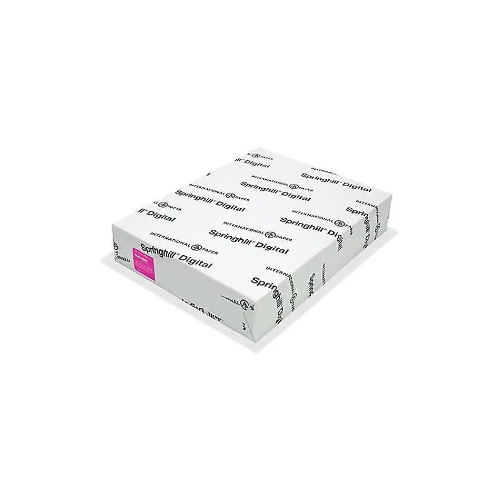 Card Stock*Springhill Digital 90 lb. Paper, 8.5" x 11", White, 250 Sheets/Pack (015101)