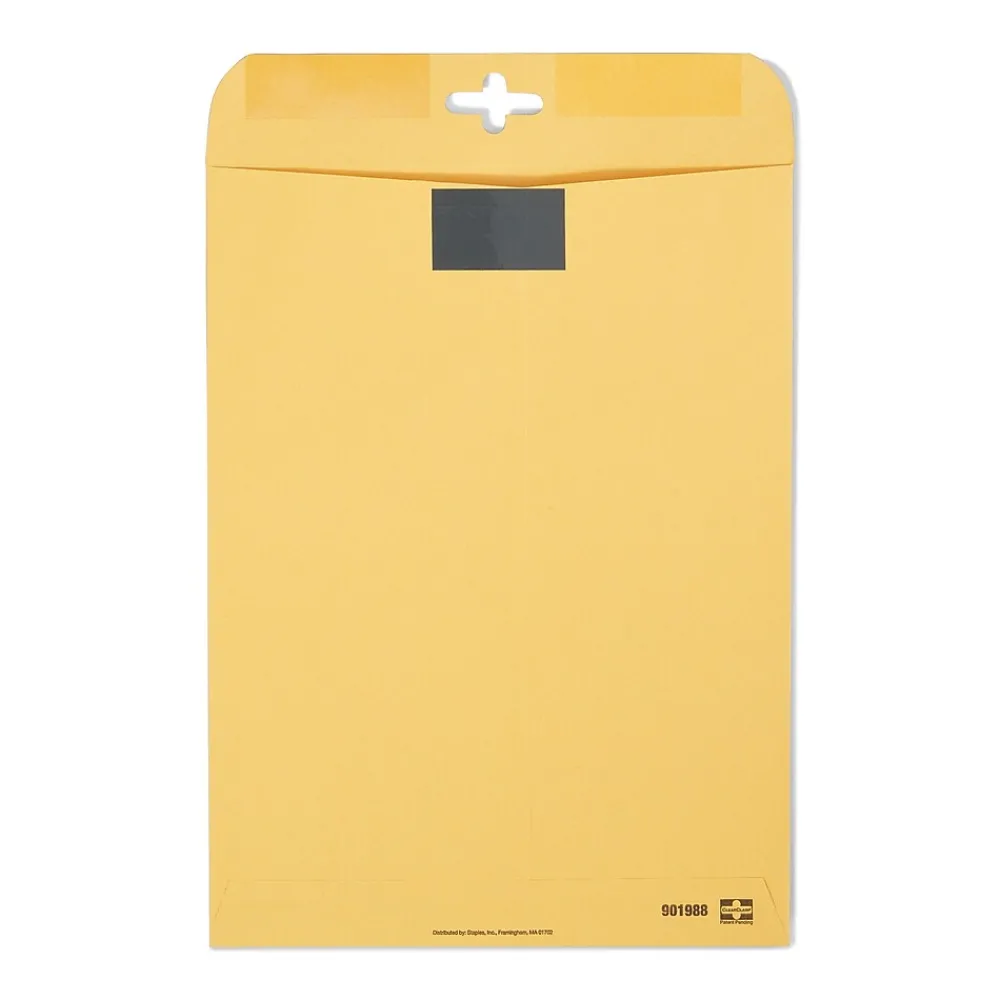 New Staples #10 1/2 Kraft Catalog Envelope, 9" x 12", Kraft, 10/Pack (SPL901988)