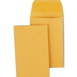 Hot Staples #1 Currency Envelopes, 2 1/4" x 3 1/2", Kraft, 250/Box (ST19726-CC)