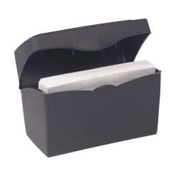 Index Cards*Staples 3" x 5" Index Card File, Black (36936)