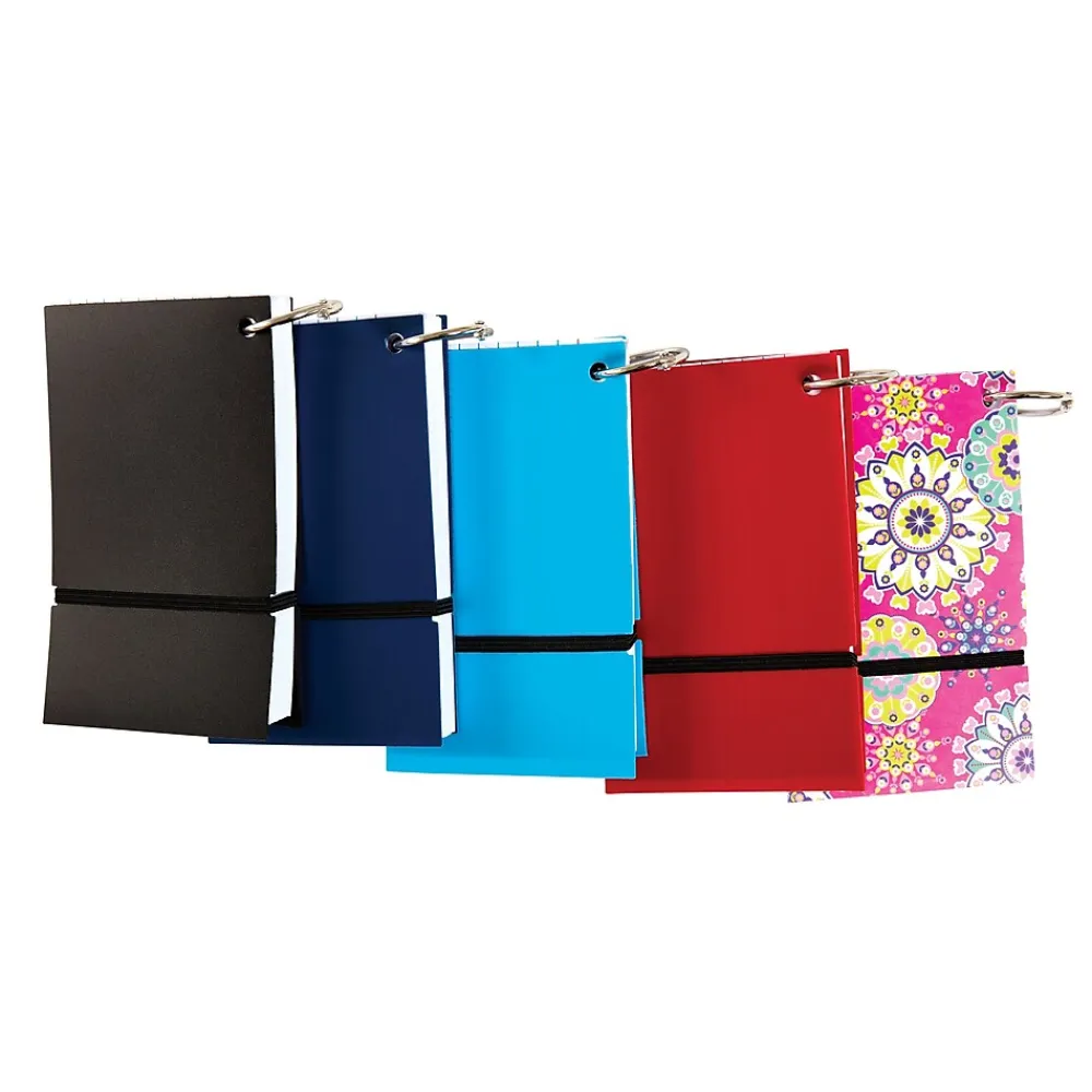 Index Cards*Staples 5" x 3" Index Cards on a Ring, Wide Ruled, Assorted Designs and Colors (TR55162-US)