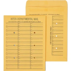 New Staples Adhesive Inter-Departmental Kraft Envelope, 10" x 13", Brown, 100/Box (SPL391542)