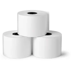 Pos Paper*Staples Bond Paper Rolls, 1-Ply, 2 1/4" x 200', 5 Rolls/Pack (17583)