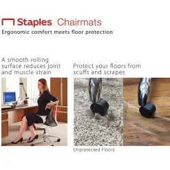 Chair Mats*Staples Carpet Chair Mat with Lip, 45
