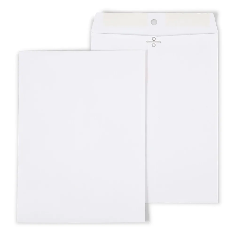 Hot Staples Clasp Catalog Envelopes, 9"L x 12"H, White, 100/Box (570253/14210)