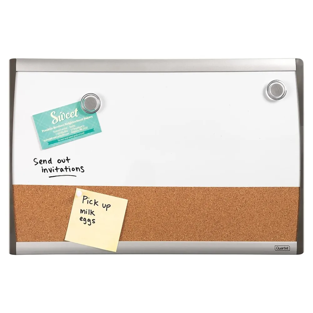 Bulletin*Staples Combination Board Dry-Erase Whiteboard, 11" x 17" (28211-US)