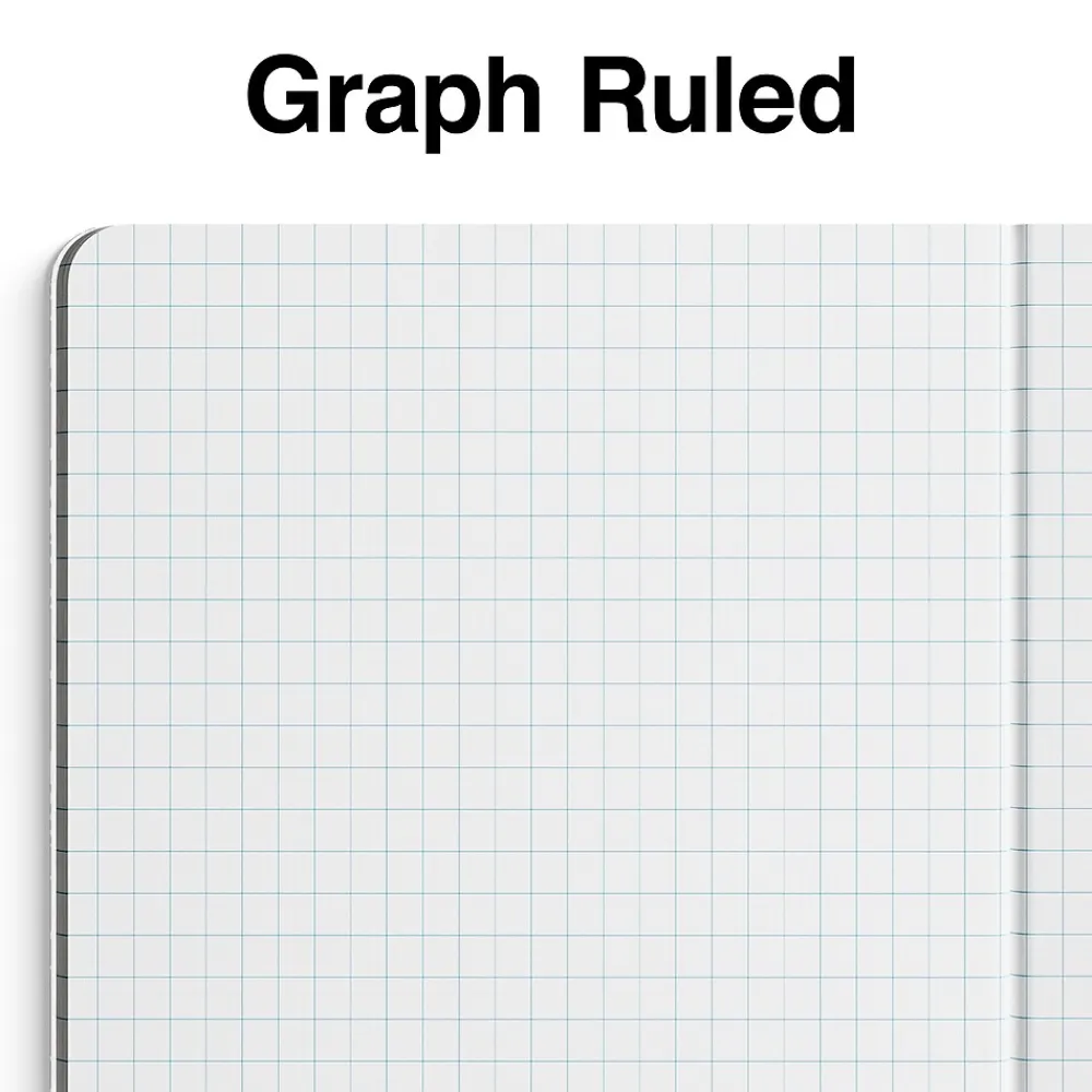 Notebooks|Staples ® Composition Notebooks, 7.5" x 9.75", Graph Ruled, 80 Sheets, /White (ST55068C) Green