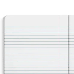 Composition Notebooks|Staples ® Composition Notebook, 7.5" x 9.75", Wide Ruled, 100 Sheets, Red (ST55075)