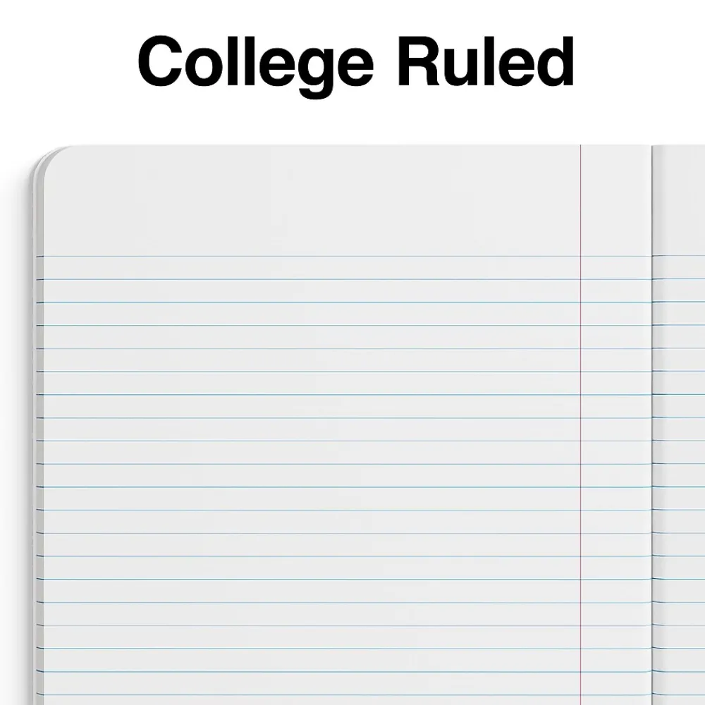 Composition Notebooks|Staples ® Composition Notebook, 7.5" x 9.75", College Ruled, 100 Sheets, (ST55067) Blue