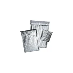 SI Products Staples Cool Shield Bubble Mailer, 6.5" x 10.5", Silver, 100/Carton (INM610)