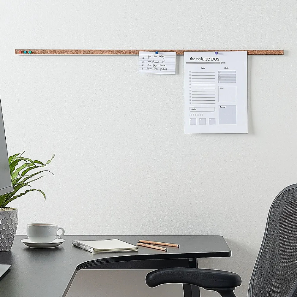 Bulletin*Staples ® Cork Bar, Aluminum Frame, 36" (2005)