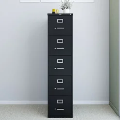File Cabinets*Staples 5-Drawer Vertical File Cabinet, Letter Size, Lockable, 61.38