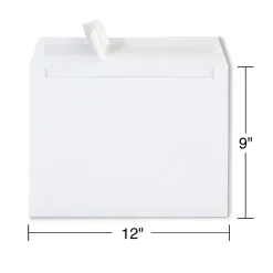 Staples EasyClose Booklet Envelopes, 12