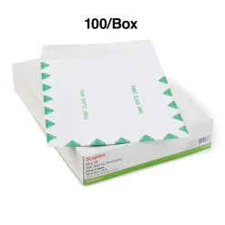 Staples First Class Self Seal #13 Envelope, 10