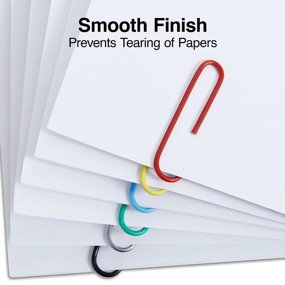 Clips & Fasteners|Staples Jumbo Paper Clips, Assorted Colors, 500 Clips/Pack (ST40653/40653)