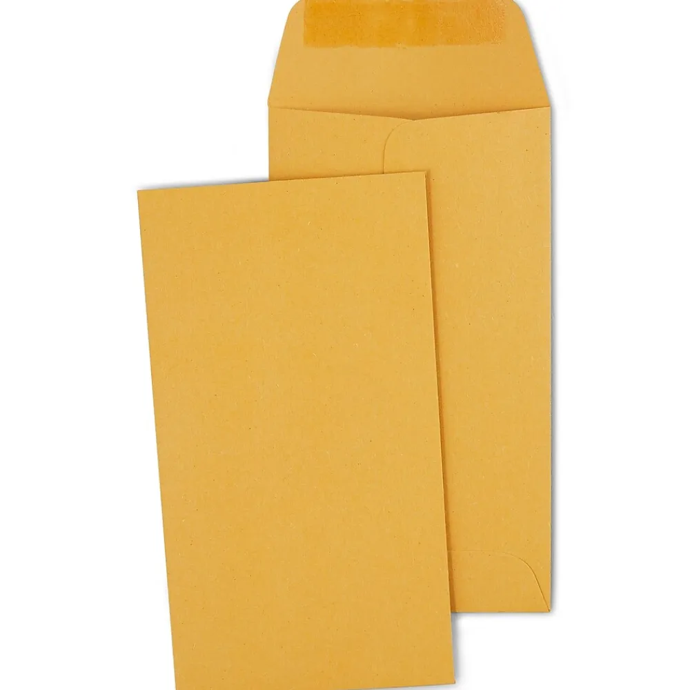 Clearance Staples Kraft #5 1/2 Coin Envelope, Other, Brown, 500/Box (ST19851-CC)