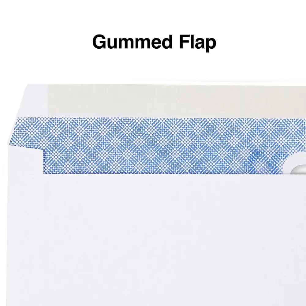 Hot Staples Laser Security Tinted #9 Double Window Envelopes, 3 5/8" x 8 7/8", Wove White, 500/Box (ST394062-CC)
