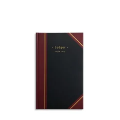 Accounting & Record Journals*Staples Ledger Book, Black, 150 Sheets/Book (217679)