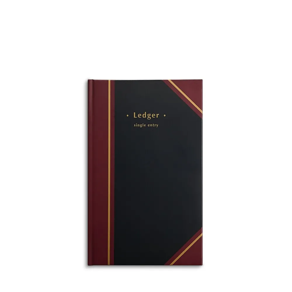 Accounting & Record Journals*Staples Ledger Book, Black, 150 Sheets/Book (217679)