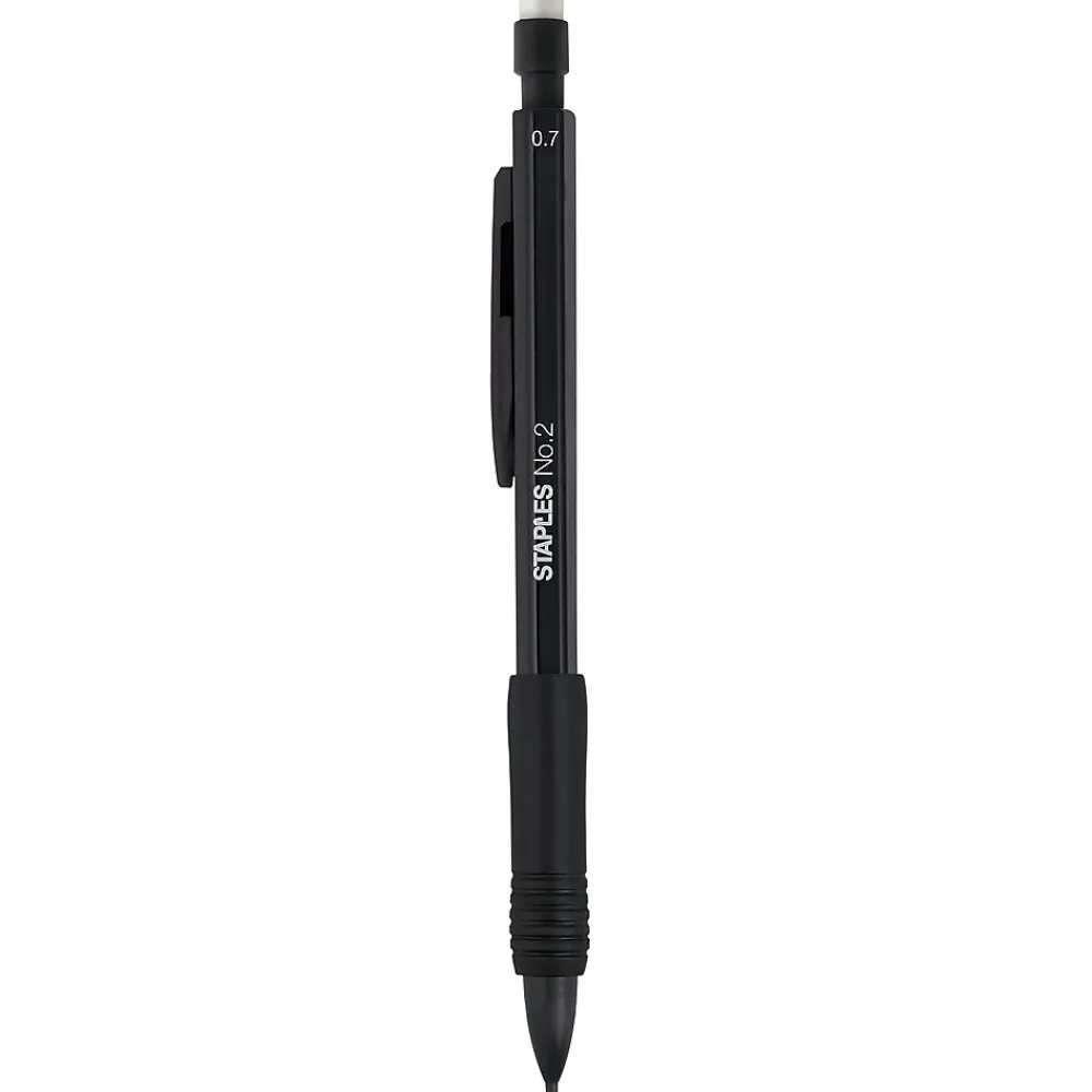 Pencils|Staples ® Mechanical Pencil, 0.7mm, #2 Medium Lead, Dozen (29082-CC)