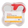 New Staples ® Moving & Storage Packing Tape with Dispenser, 1.88" x 54.6 Yds, Clear, 4/Rolls (31687)