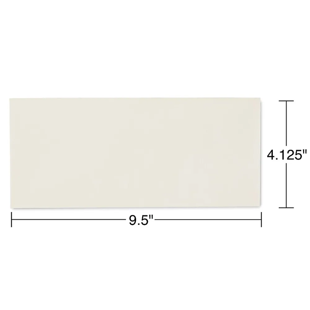 Best Staples Premium Gummed #10 Business Envelopes, 4 1/8" x 9 1/2", Ivory, 500/Box (918211/19420)