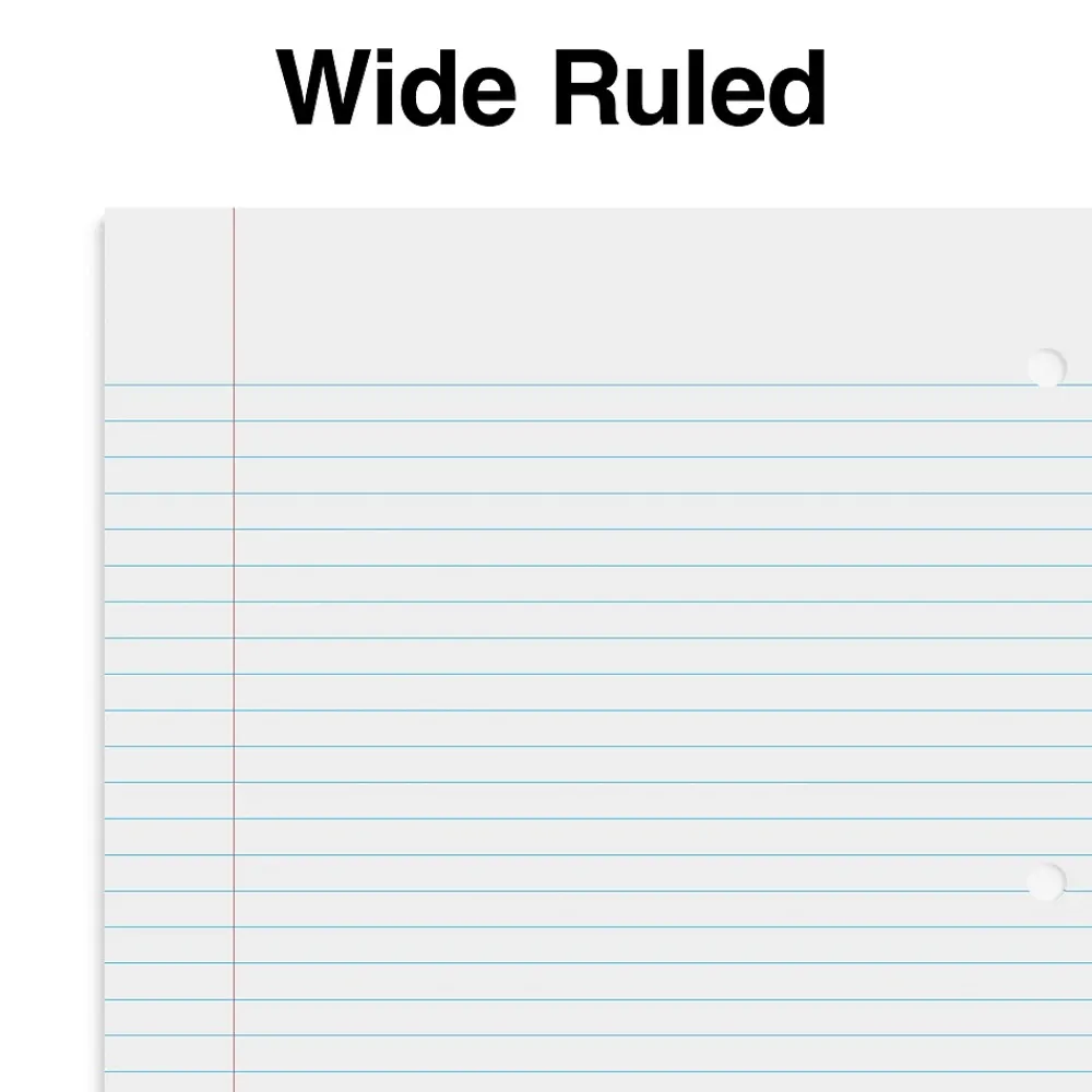 Notebooks|Staples Premium Poly 1-Subject Notebook, 8" x 10.5", Wide Ruled, 100 Sheets, (TR51452) Green