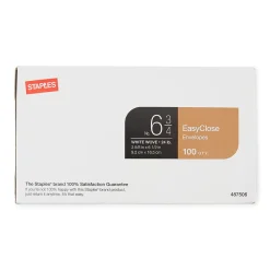 Discount Staples QuickStrip EasyClose #6 3/4 Business Envelopes, 3 5/8" x 6 1/2", White, 100/Box (14011)