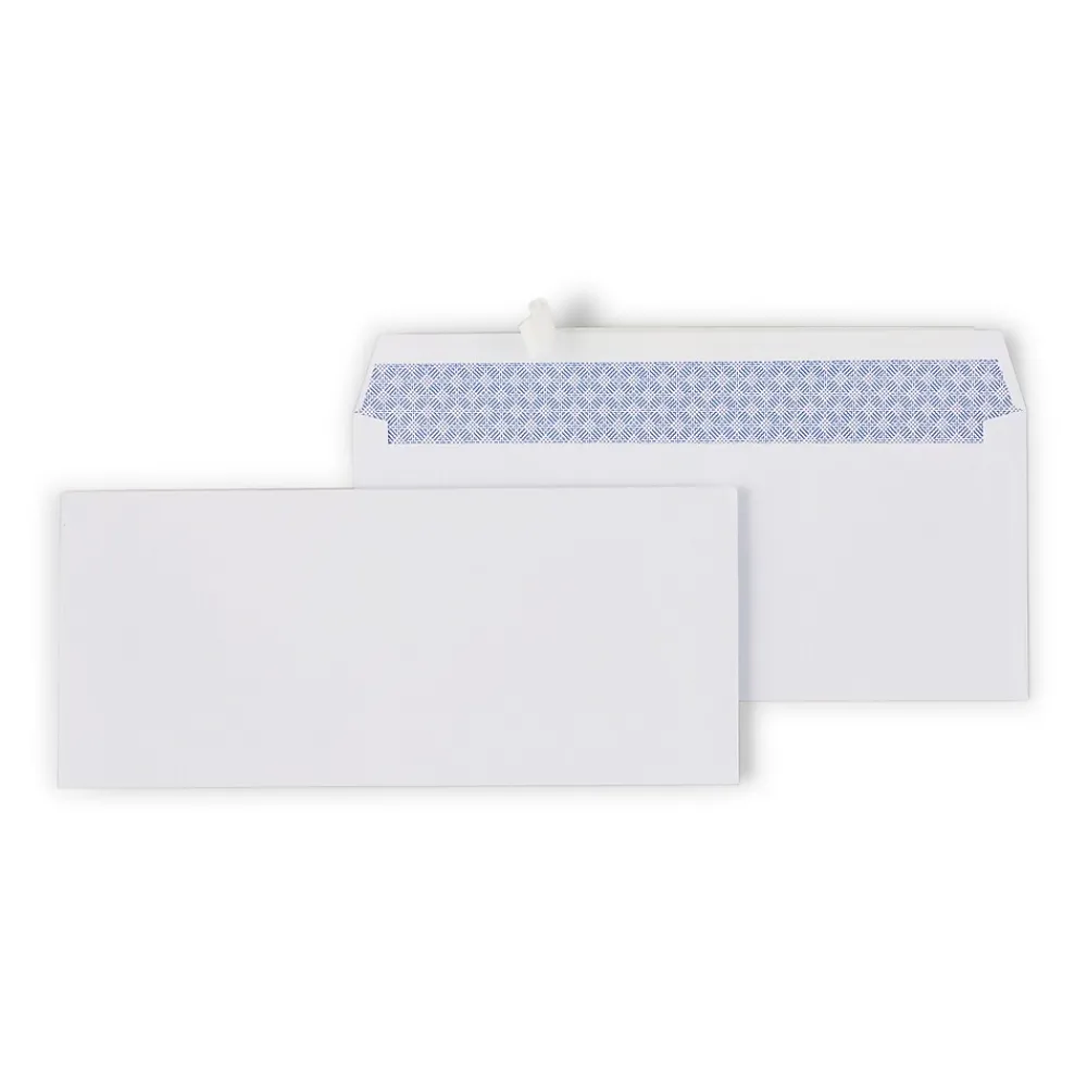 Discount Staples QuickStrip EasyClose Self Seal Security Tinted #10 Business Envelopes, 4 1/8" x 9 1/2", White, 500/Box (ST50312-CC)