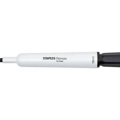 Markers|Staples Remarx Dry Erase Markers, Chisel Point, Black, 4/Pack (29210)