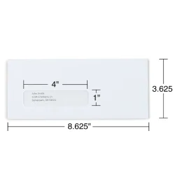 Staples Security Tinted #8 5/8 Business Envelopes, 3 5/8