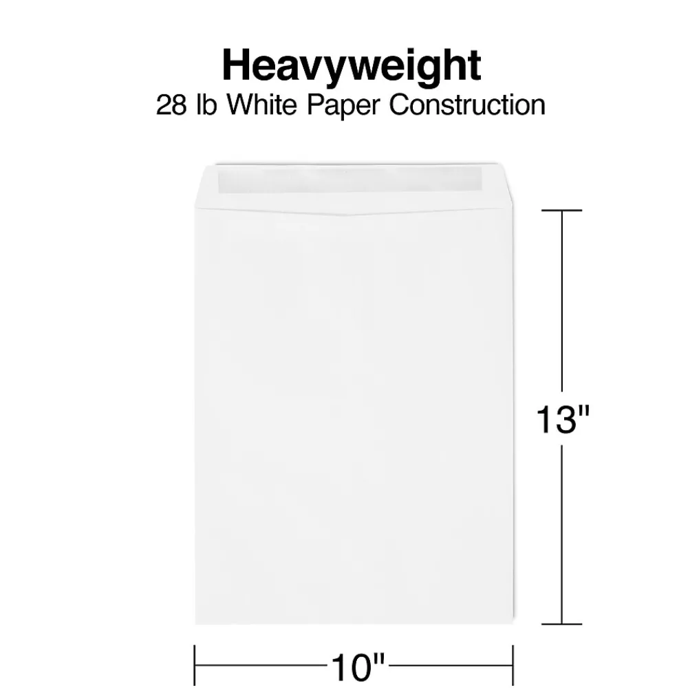 Best Staples Self Seal Catalog Envelopes, 10" x 13", White, 100/Box (SPL478157)