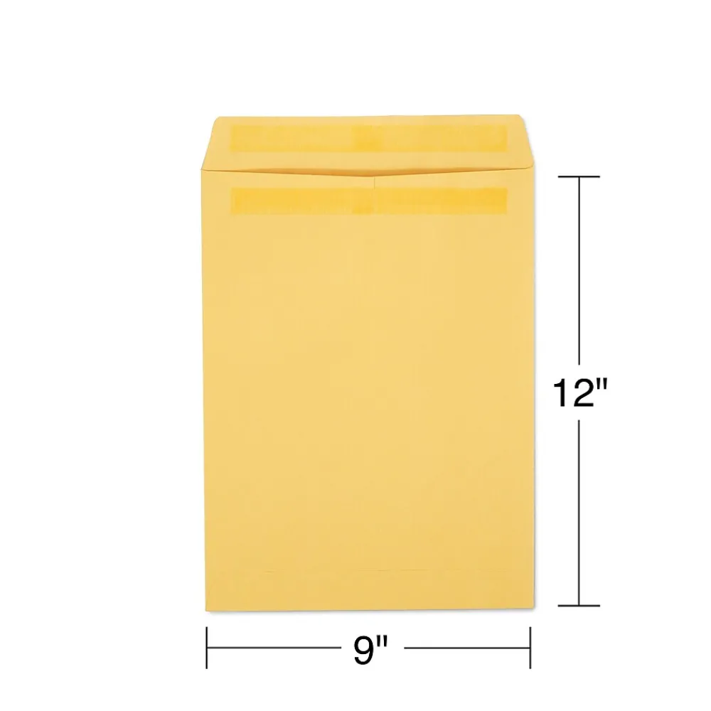 Discount Staples Self Seal Kraft Catalog Envelopes, 9"L x 12"H, Brown, 100/Box (534800/17104)