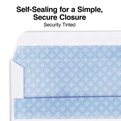 Sale Staples Self Seal Self Seal Security Tinted #9 Double Window Envelopes, 3 7/8" x 8 7/8", White, 500/Box (ST28731-CC)