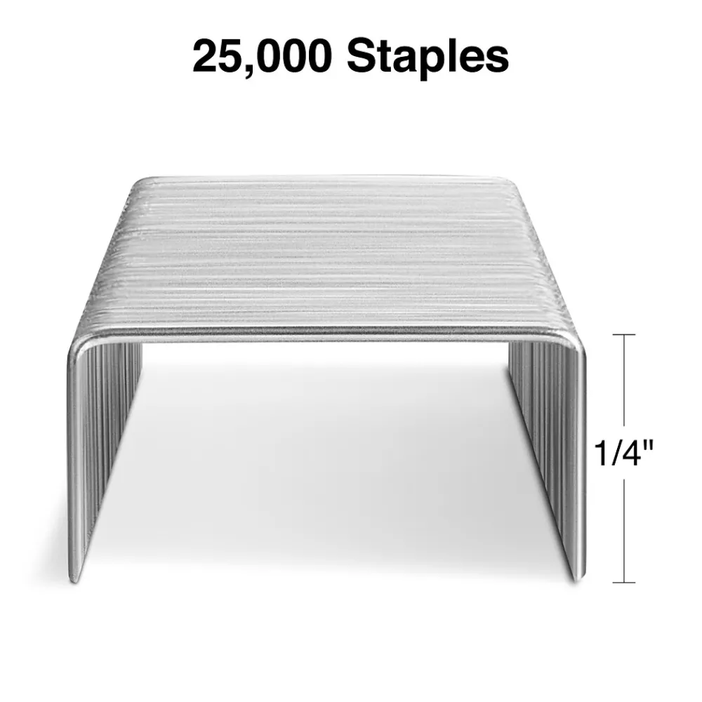 Staples|Staples Standard , 1/4" Leg Length, 5000/Box, 5/Pack (TR58092)