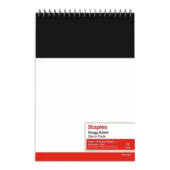 Notepads|Staples Steno Pads, 6