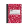 Composition Notebooks|Staples 1-Subject Composition Notebooks, 7.5" x 9.75", College Ruled, 100 Sheets, Assorted Colors, 48/Carton (TR55063MCT)